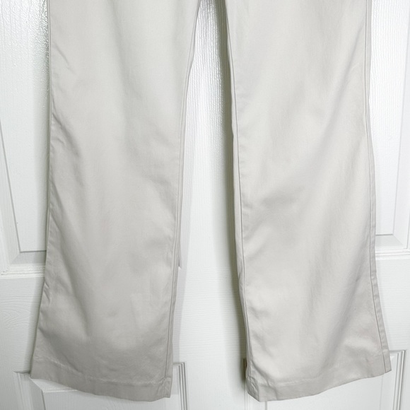 Express Editor Mid Rise Flare Leg Pants Trousers in Bone Women’s Sz 2R - Picture 4 of 10
